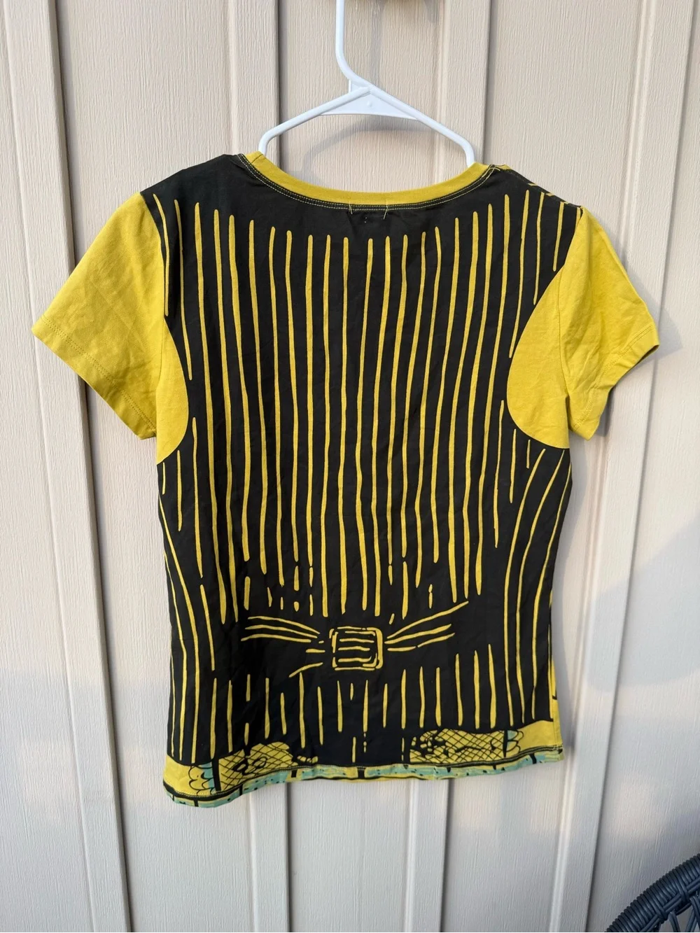 Guess Jeans Deadstock Y2K Yellow Graphic Tee with Black Print XL - Picture 5 of 6